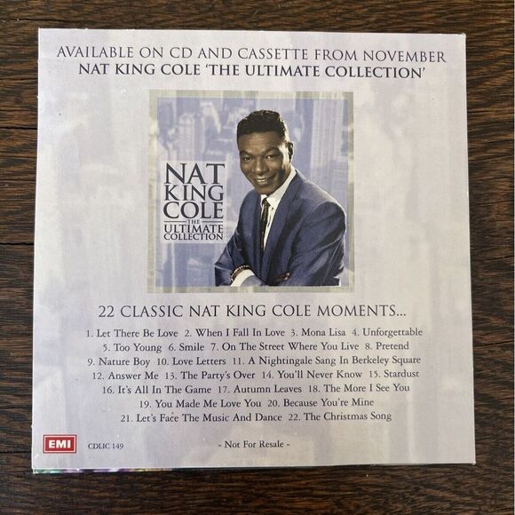 Nat King Cole -‎ On The Street Where You Live - 1999 CD - Picture 2 of 3